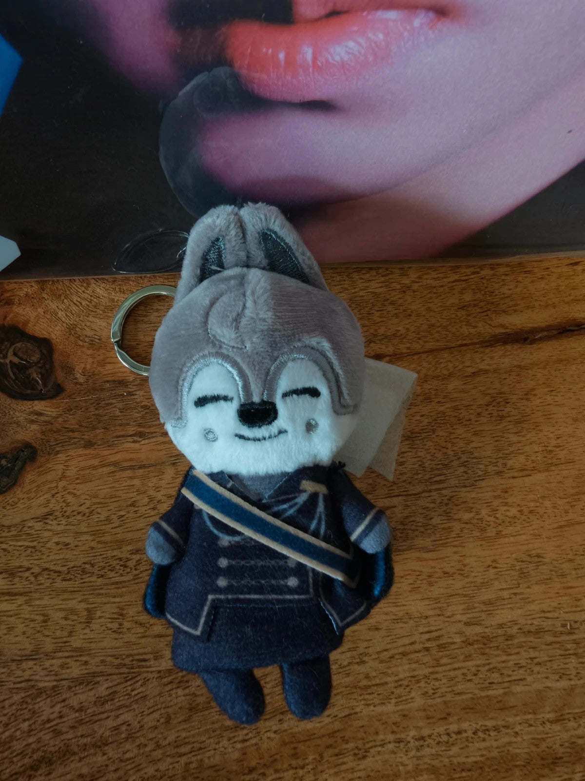 Stray Kids SKZOO Wolf Chan Plush Keyring (FORCE) — front view