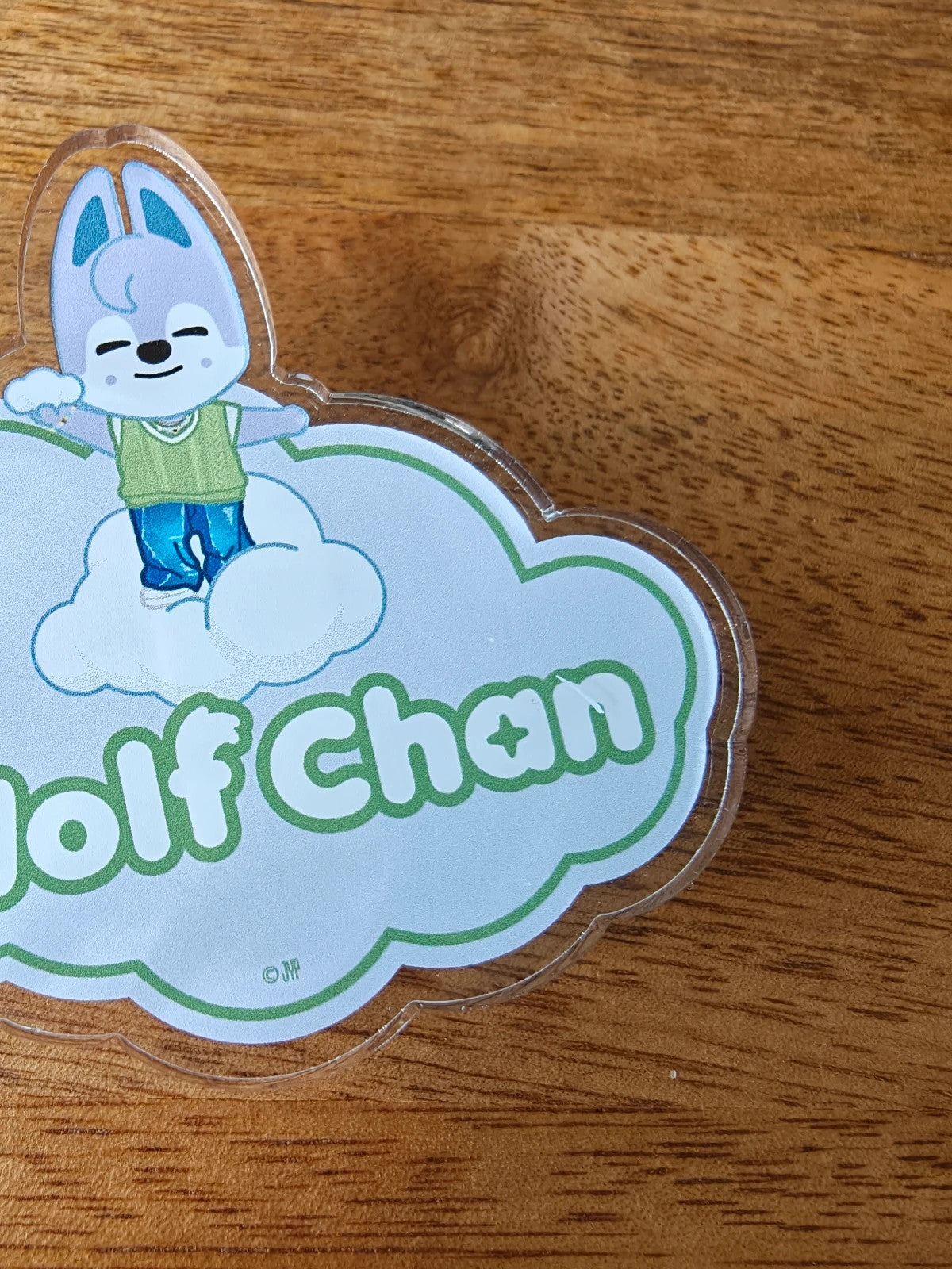 Stray Kids SKZOO Wolf Chan Name Badge (5-STAR Tokyo Dome), front of the illustrated name badge