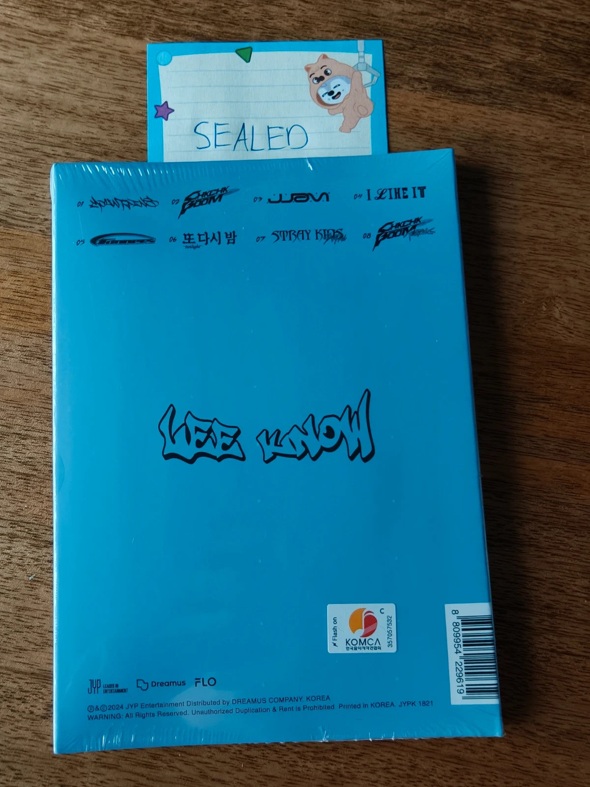 Stray Kids Lee Know ATE Album (Accordion Ver., Sealed) — back cover