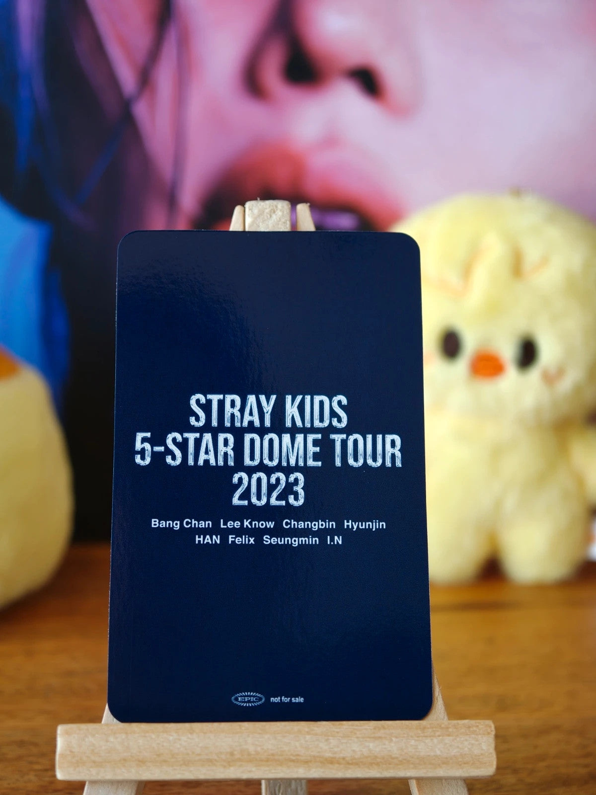 Stray Kids Felix 5-STAR Dome Tour 2023 Photocard (Venue Benefit, Osaka, 10 September 2023) — reverse