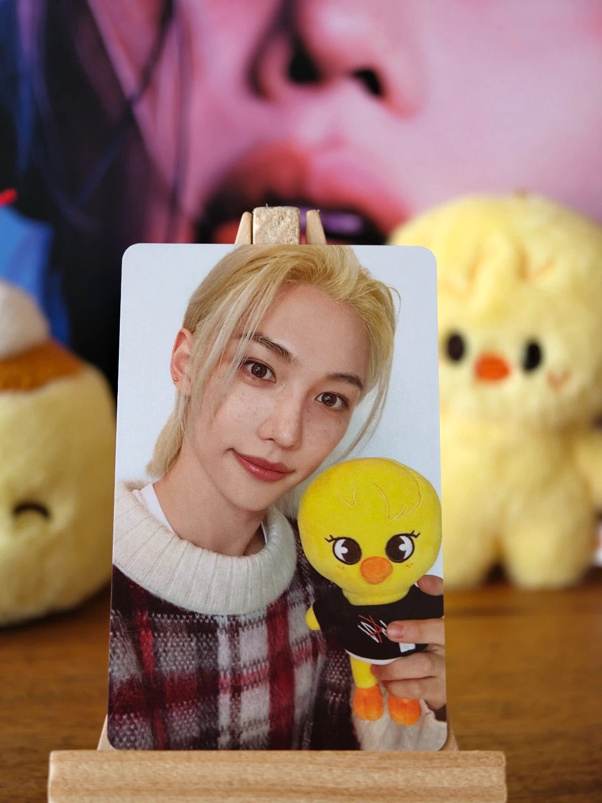 Stray Kids Felix ROCK-STAR Photocard (KMStation Video-call Round 2) — front