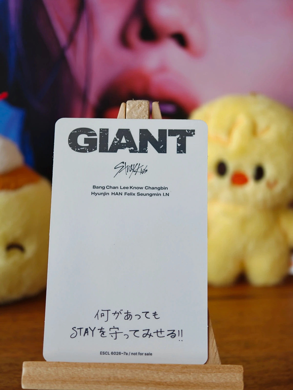 Stray Kids Felix GIANT Photocard (Limited Album, C Design) — reverse