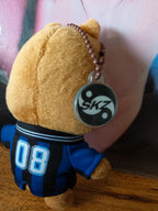 Stray Kids SKZOO HAN QUOKKA Plush Keyring (KARMA Evil), close-up of the chain and SKZ tag