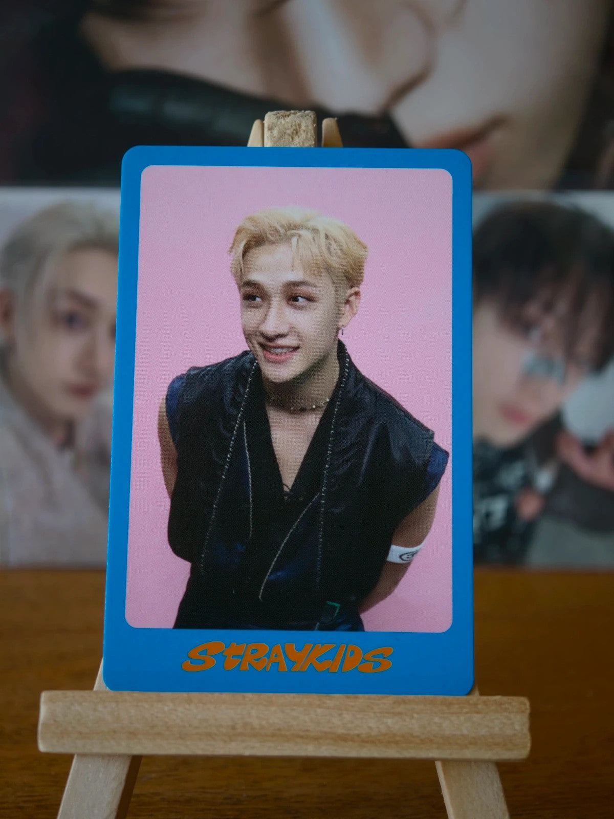 Stray Kids Bang Chan DICON Photocard, front of photocard