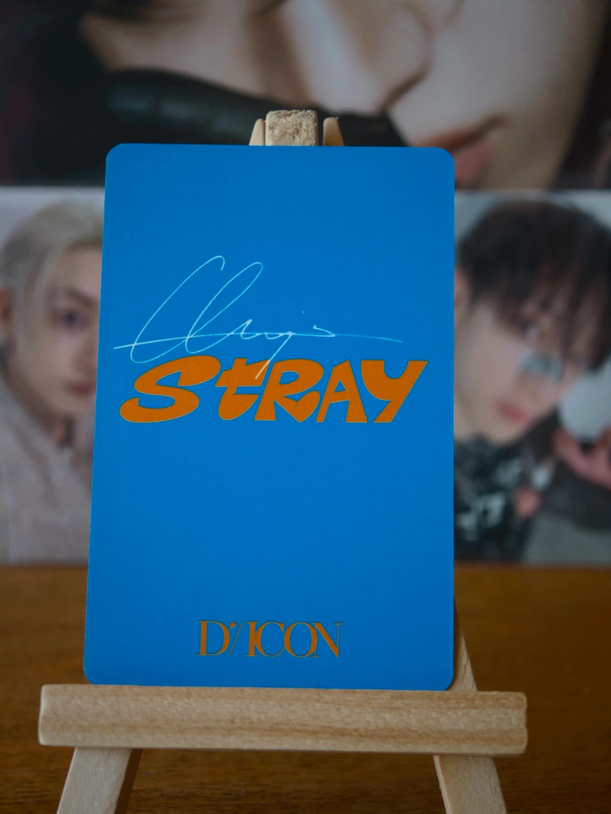 Stray Kids Bang Chan DICON Photocard, reverse of photocard