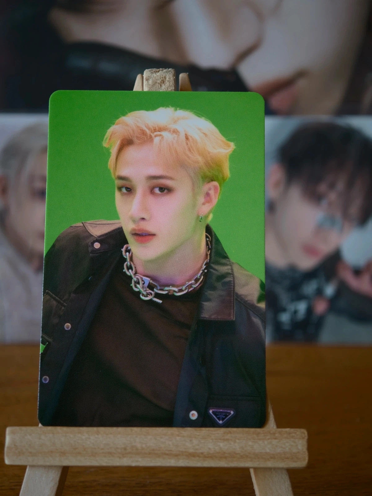 Stray Kids Bang Chan DICON Photocard, front of photocard