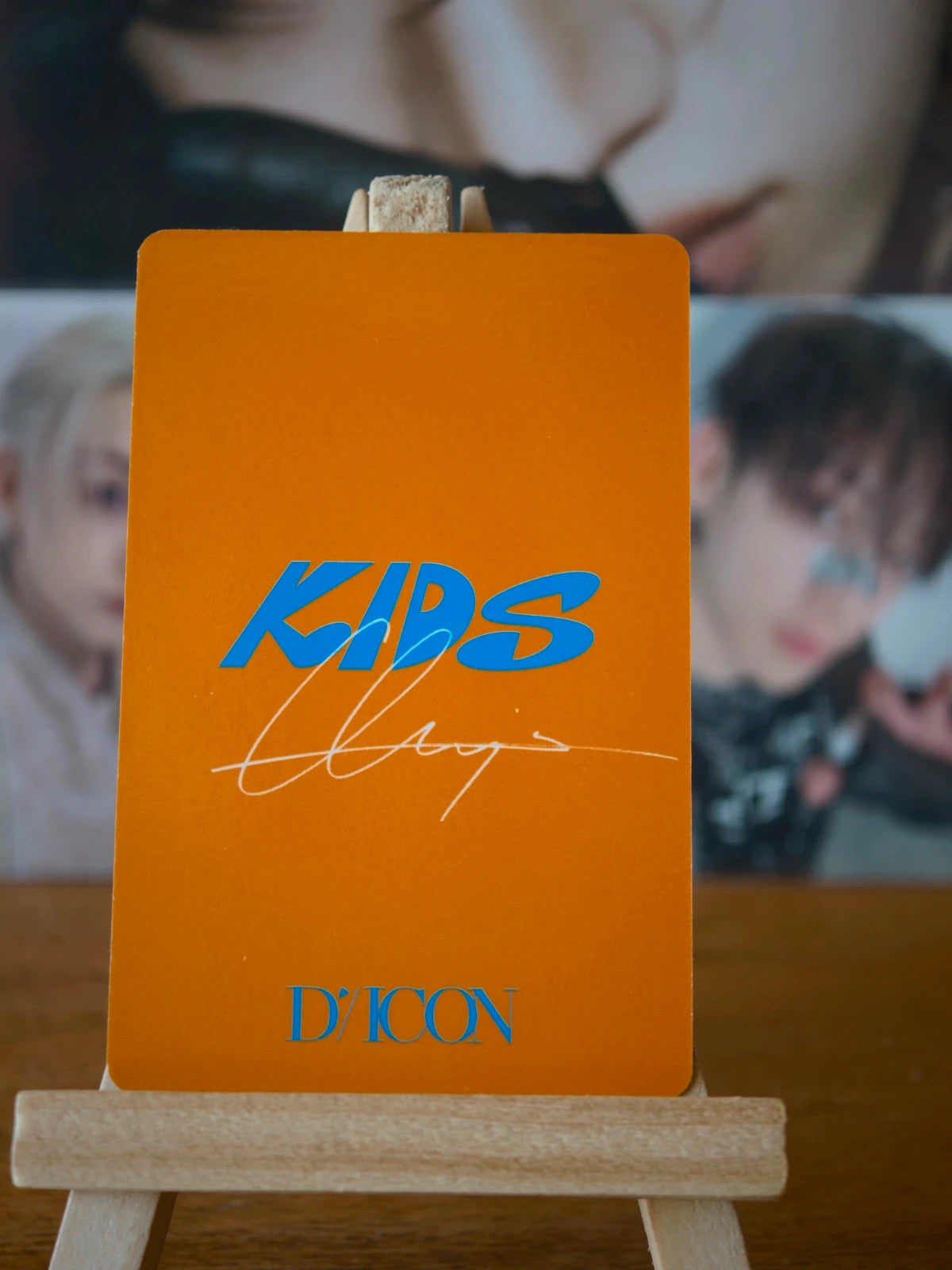 Stray Kids Bang Chan DICON Photocard, reverse of photocard