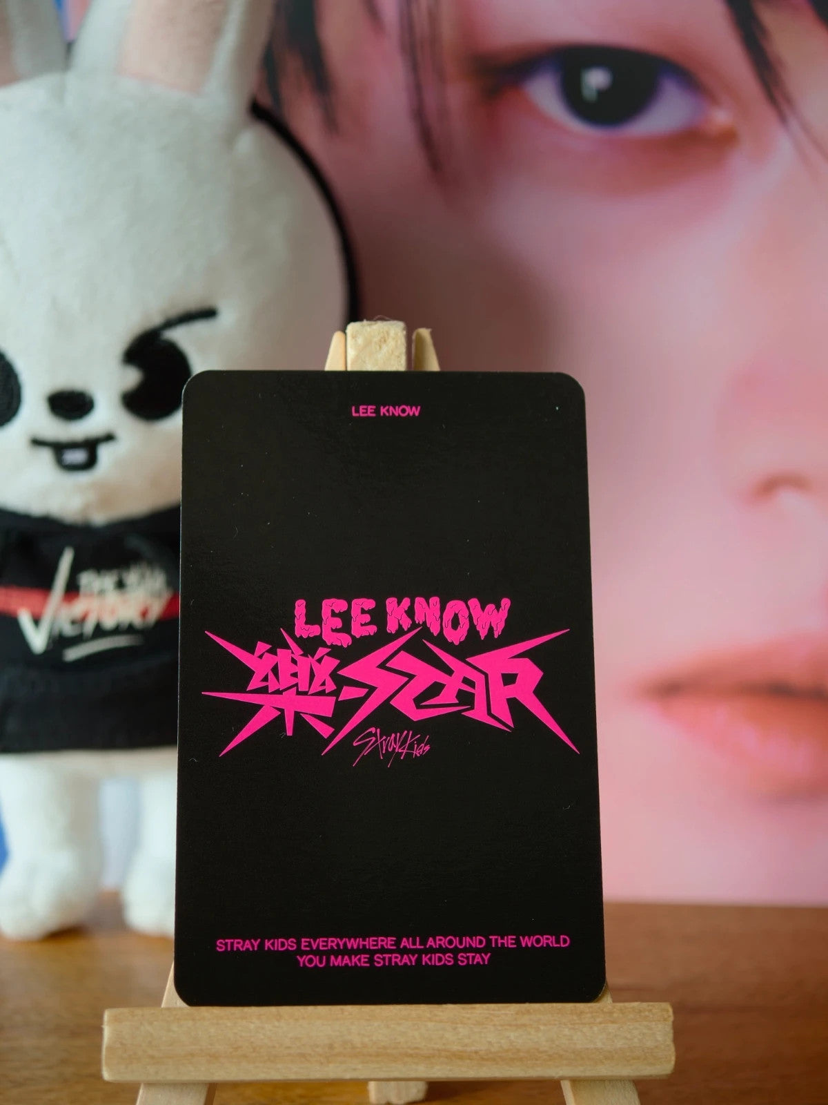 Stray Kids Lee Know ROCK-STAR Photocard (Postcard Ver.) — reverse