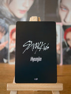 Stray Kids Hyunjin FuRyu 2022 Photocard (August Solo Must-buy Campaign) — back view