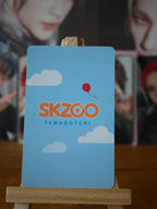 Stray Kids Hyunjin SKZOO x TAMAGOTCHI Photocard — SKZOO TAMAGOTCHI cloud-design reverse