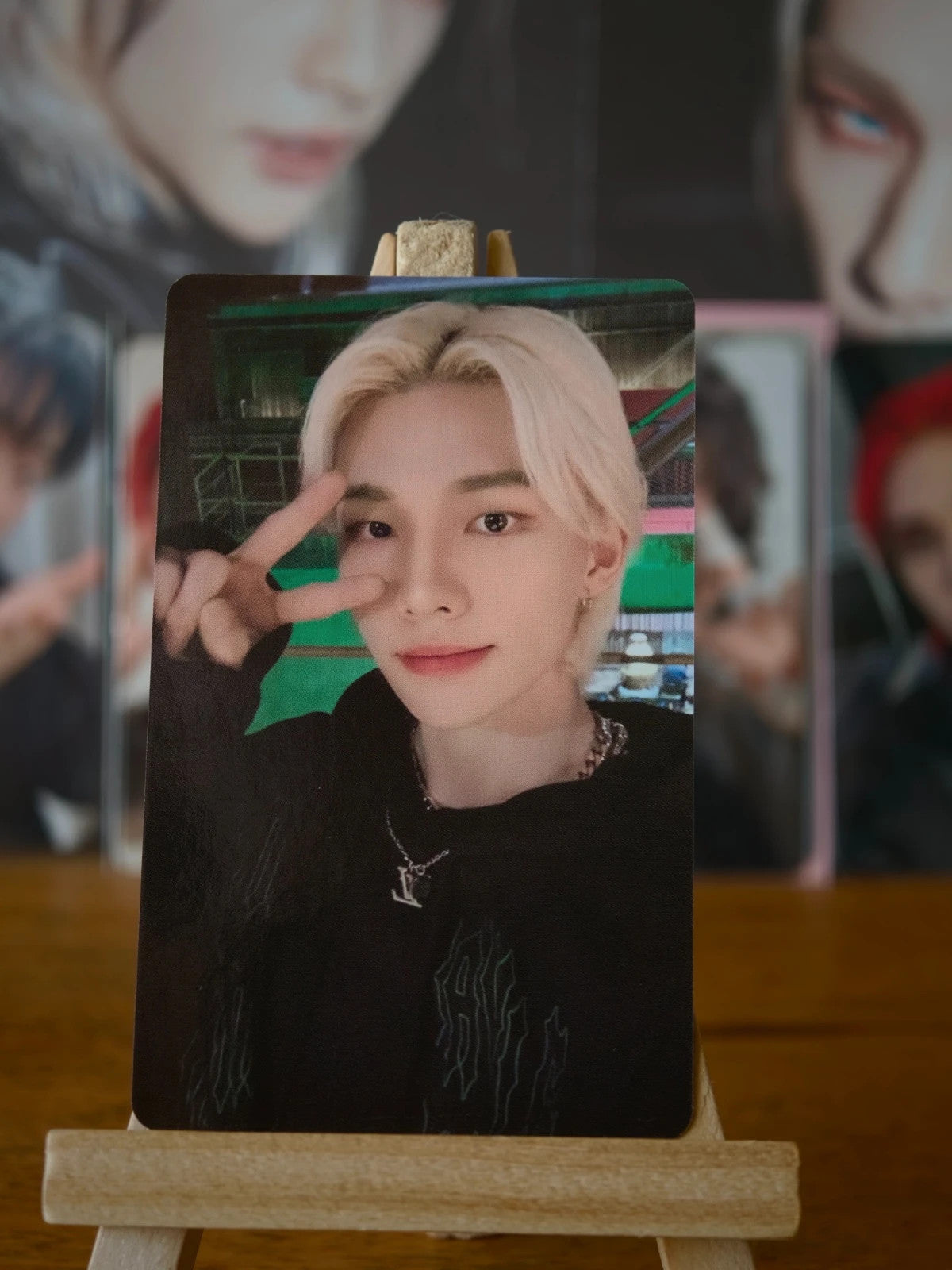 Stray Kids Hyunjin MANIAC Photocard, front of photocard