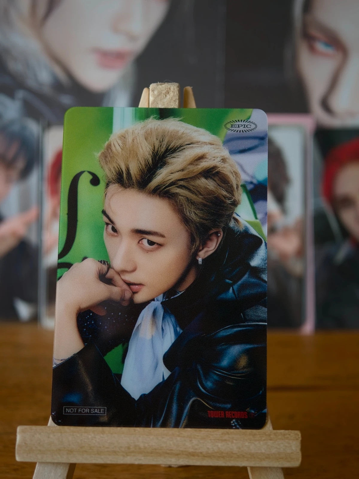 Stray Kids Hyunjin THE SOUND Photocard (Tower Records Clear POB) — portrait side