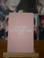 Stray Kids Hyunjin 5-STAR Dome Tour 2023 Photocard (Venue Benefit, Tokyo, 28 October 2023) — reverse
