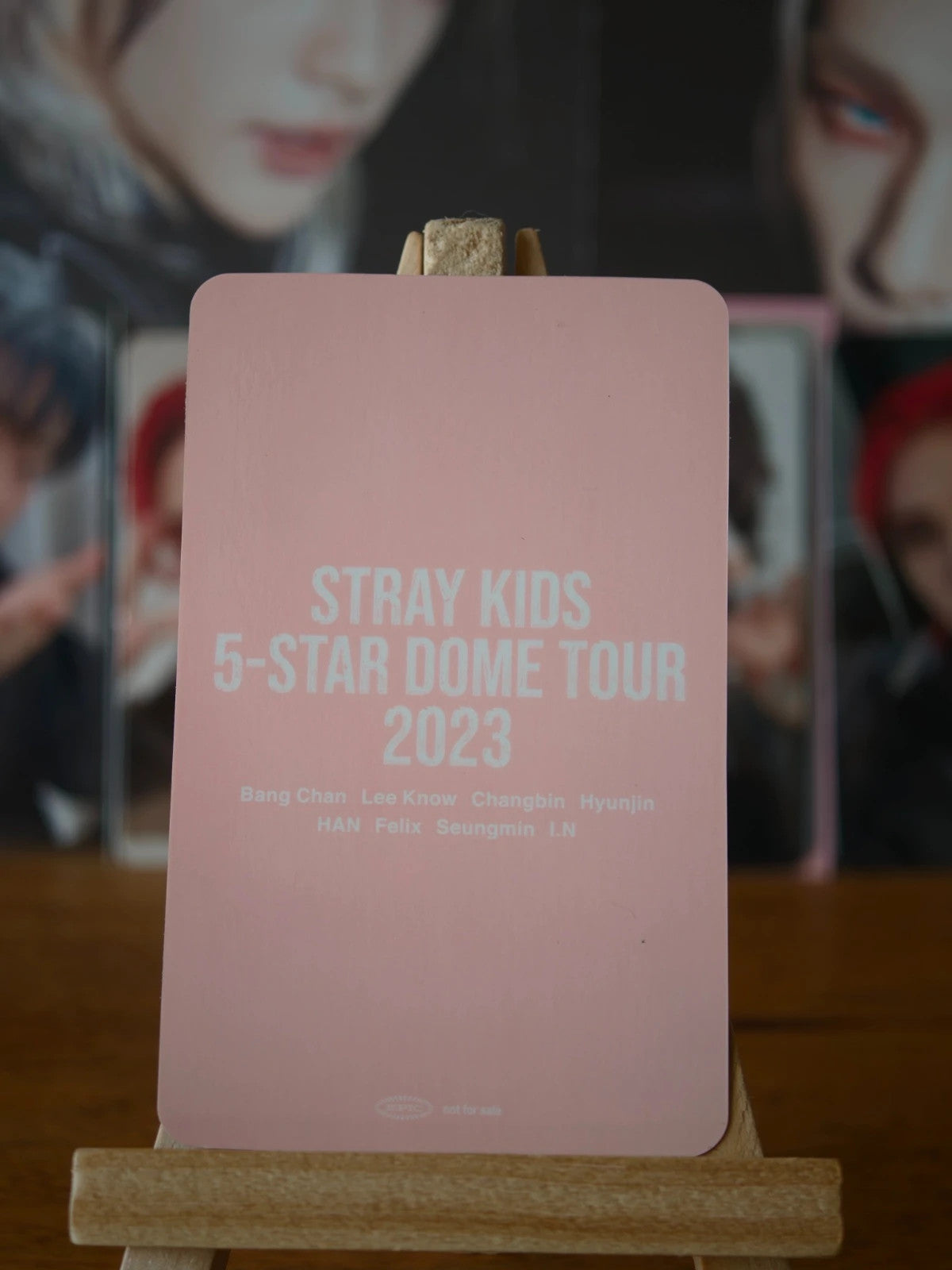 Stray Kids Hyunjin 5-STAR Dome Tour 2023 Photocard (Venue Benefit, Tokyo, 28 October 2023) — reverse