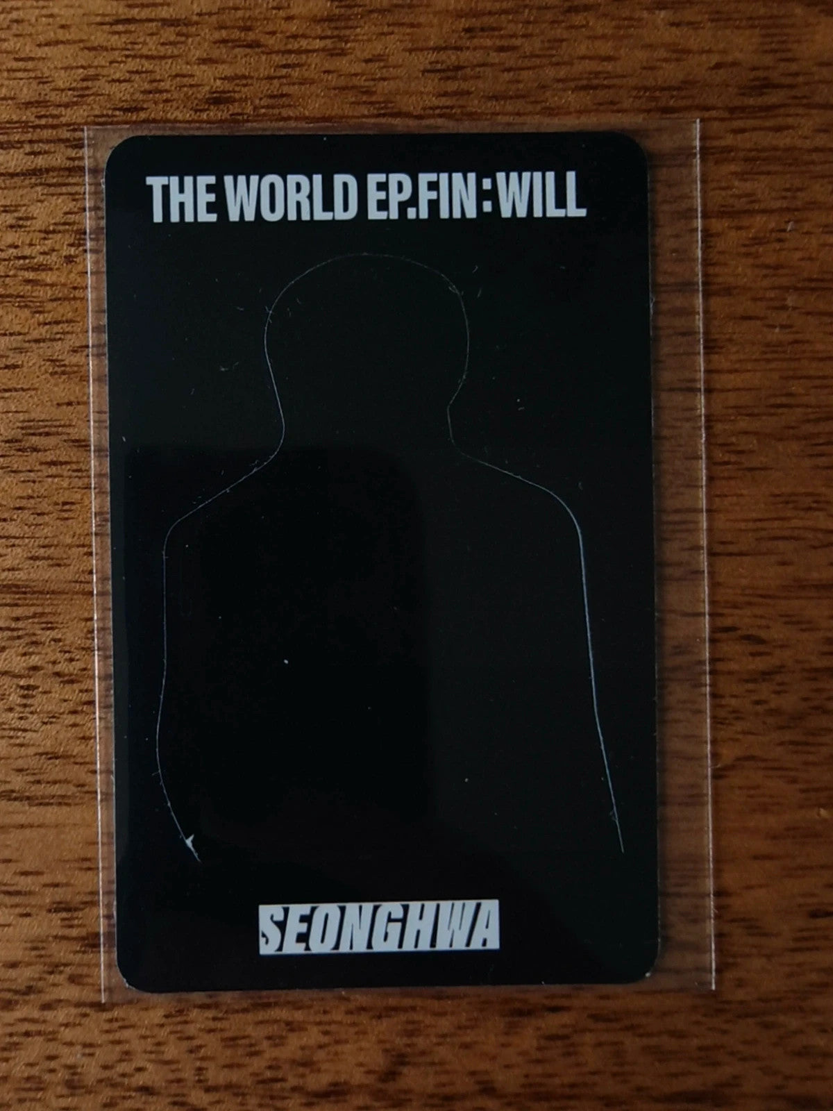 ATEEZ Seonghwa THE WORLD EP.FIN : WILL Photocard, reverse of photocard