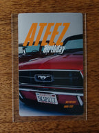 ATEEZ Wooyoung Birthday Photocard, reverse of photocard