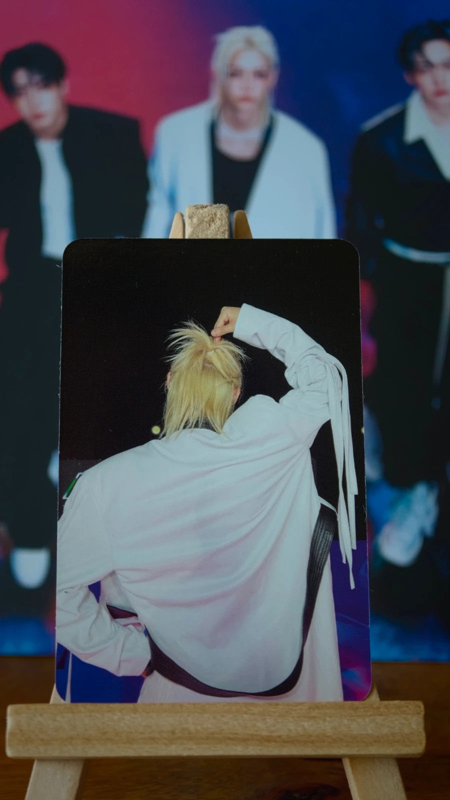 Stray Kids Felix KARMA Photocard (Ceremony Double-sided) — rear-view pose side