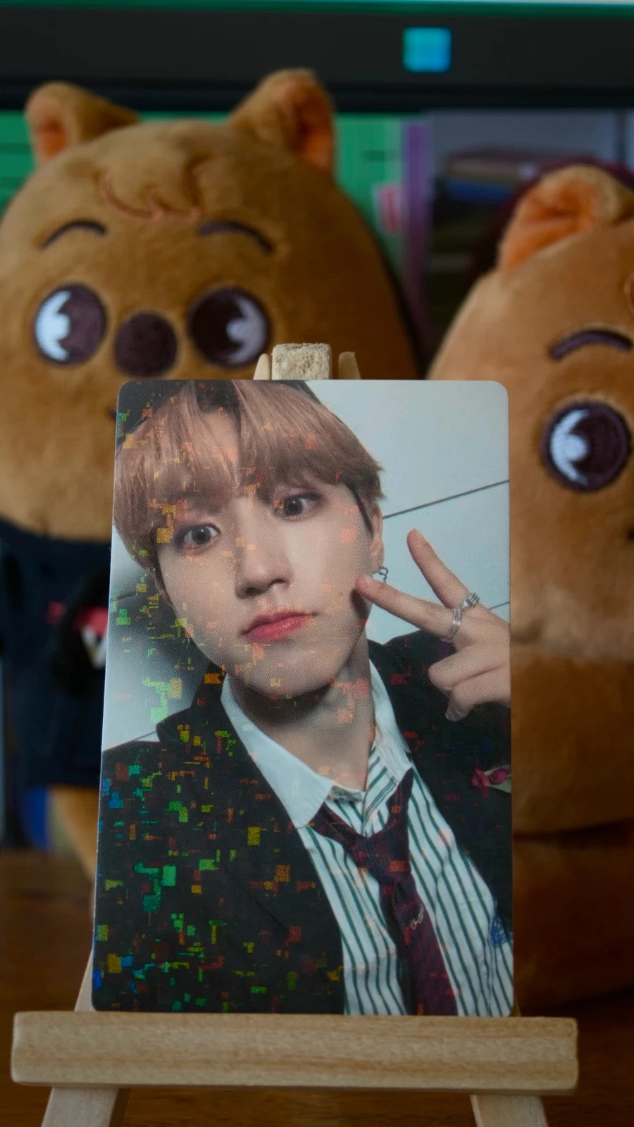 Stray Kids Han Christmas EveL Photocard (Soundwave Glitter POB) — front