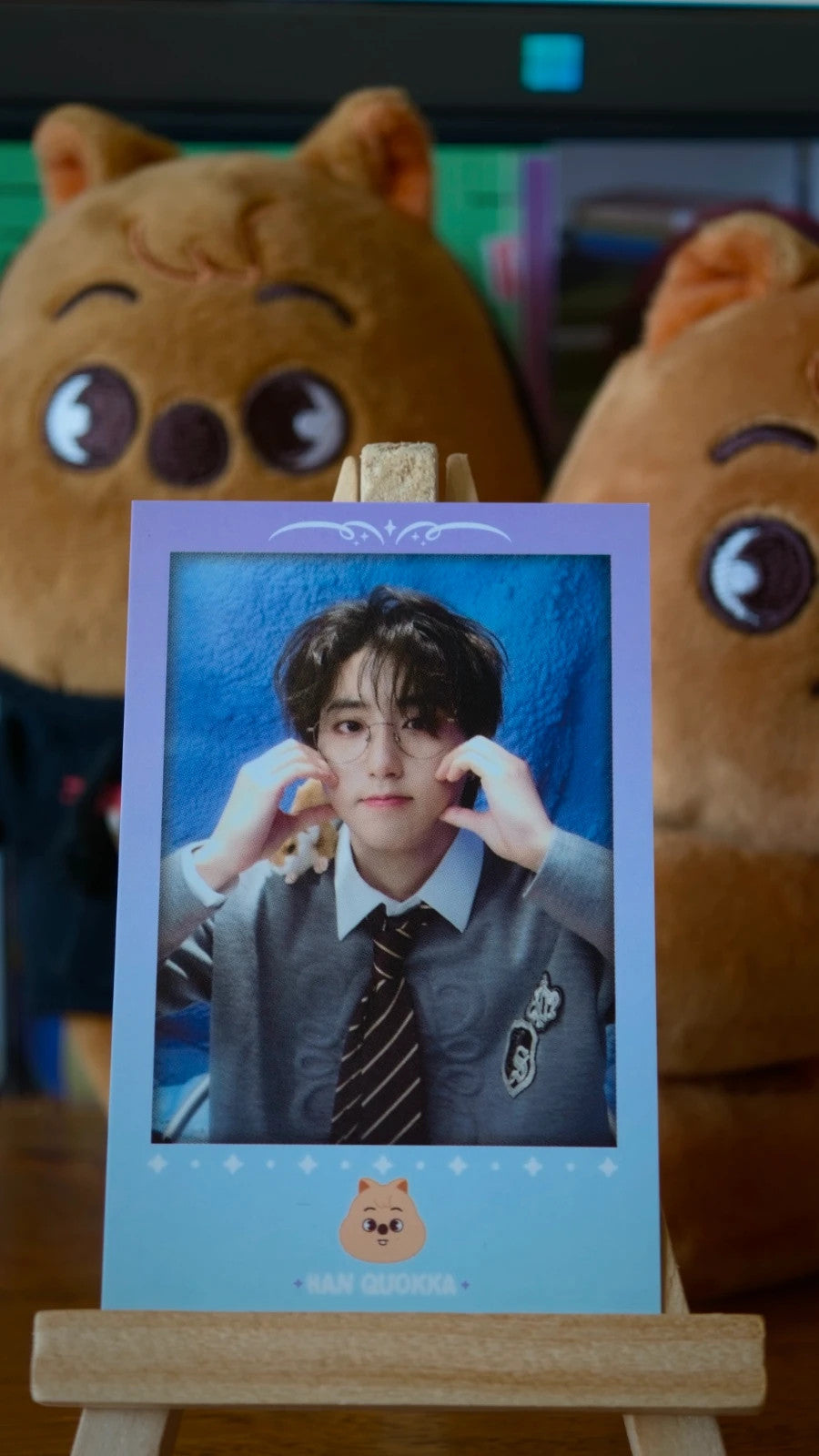 Stray Kids Han SKZ'S MAGIC SCHOOL Polaroid-style Photocard (Café Benefit) — front