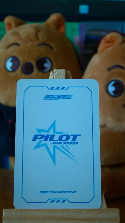 Stray Kids Han PILOT : FOR ★★★★★ Photocard (Box Tape Inclusion) — reverse