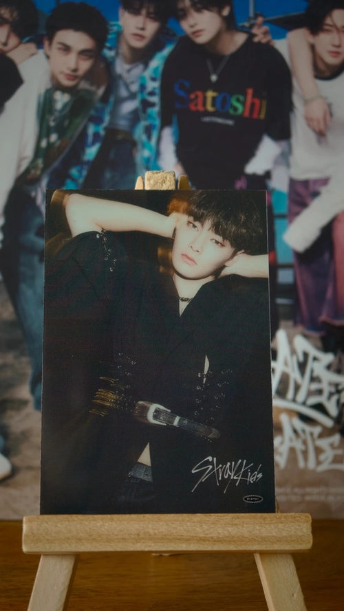 Stray Kids I.N Scars Photocard (Tower Records Clear POB) — portrait side
