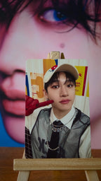 Stray Kids Bang Chan TOY WORLD Photocard, front of photocard