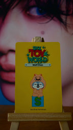 Stray Kids Bang Chan TOY WORLD Photocard, reverse of photocard