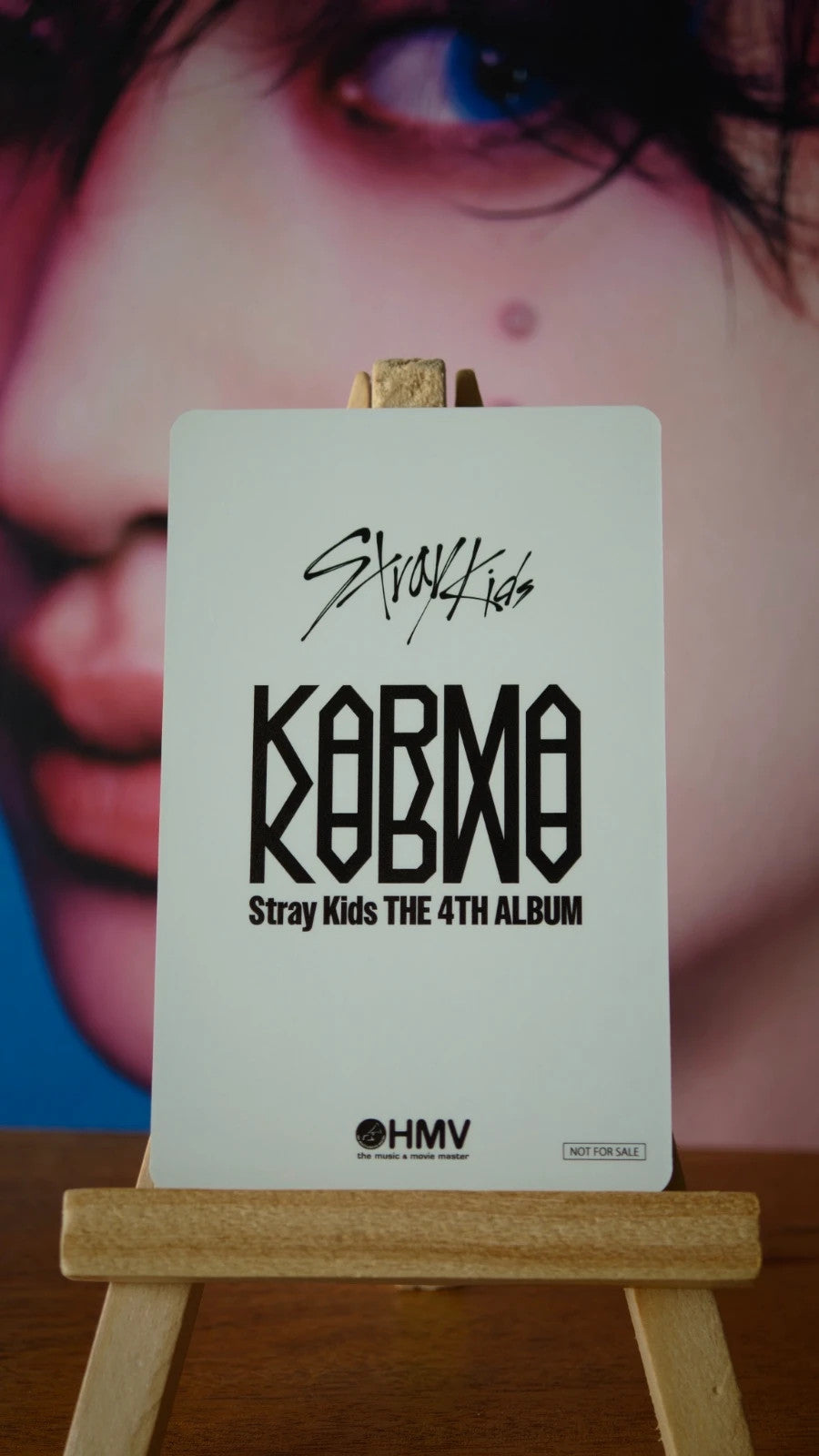 Stray Kids Bang Chan KARMA Photocard (HMV Lucky Draw B) — reverse