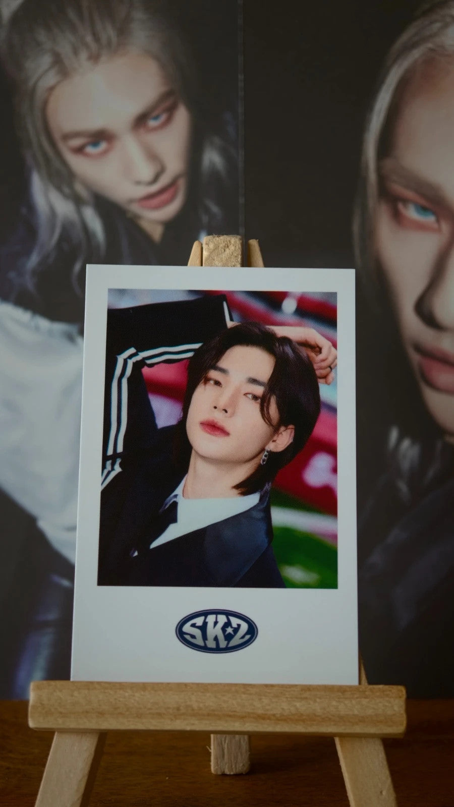 Stray Kids Hyunjin 5-STAR Seoul Special Polaroid-style Photocard (Polaroid) — front
