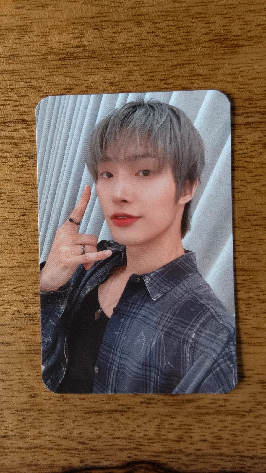 ATEEZ Mingi GOLDEN HOUR : Part.5 Photocard (K-PLAYGROUND Fansign POB), front of photocard