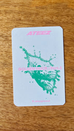 ATEEZ Jongho GOLDEN HOUR : Part.5 Photocard (K-PLAYGROUND Fansign POB), reverse of photocard