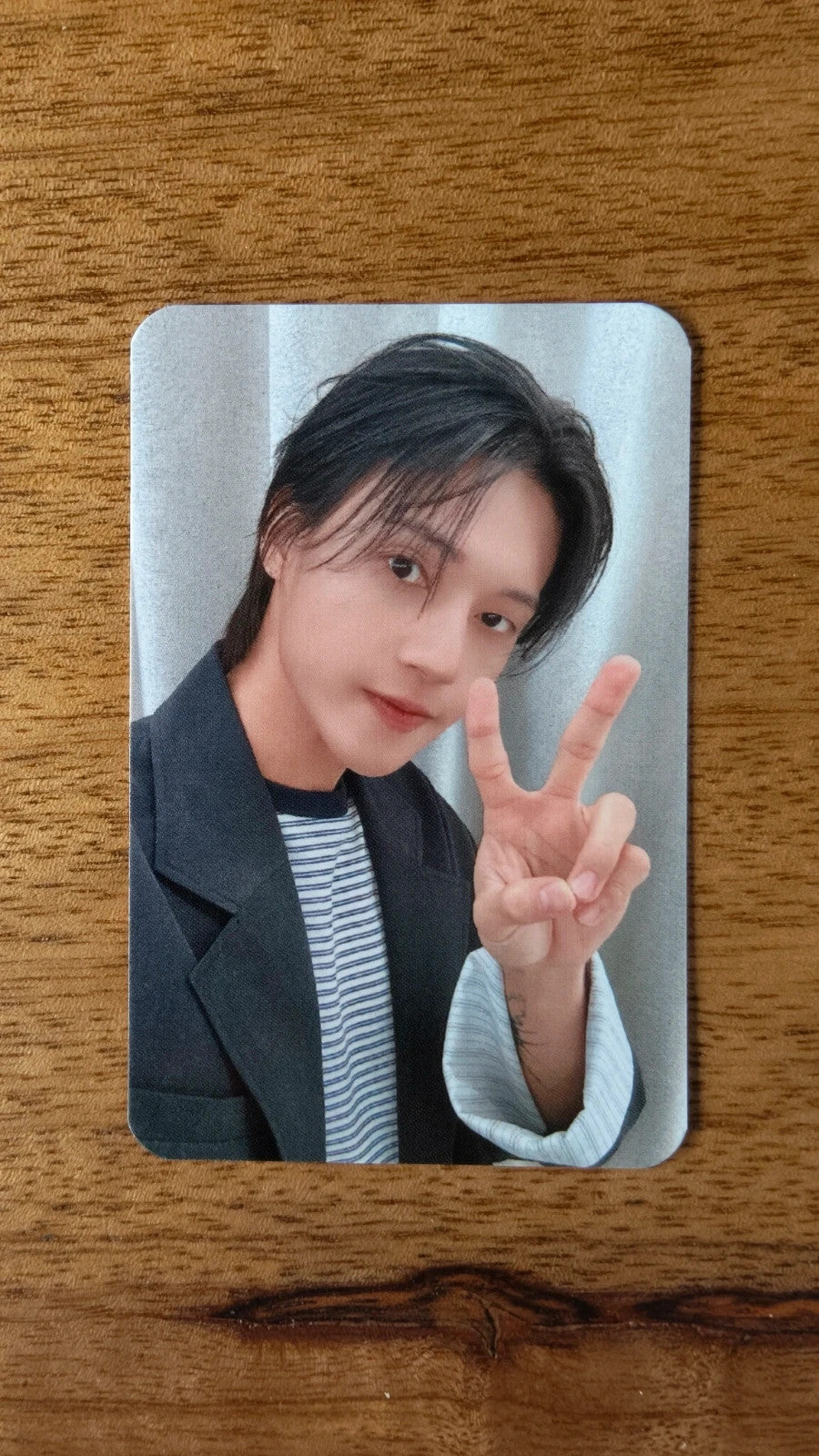 ATEEZ Wooyoung GOLDEN HOUR : Part.5 Photocard (K-PLAYGROUND Fansign POB), front of photocard