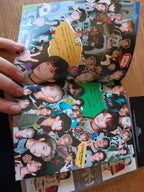 Stray Kids Social Path / Super Bowl Album (Limited B Ver.), open booklet with a colourful member collage