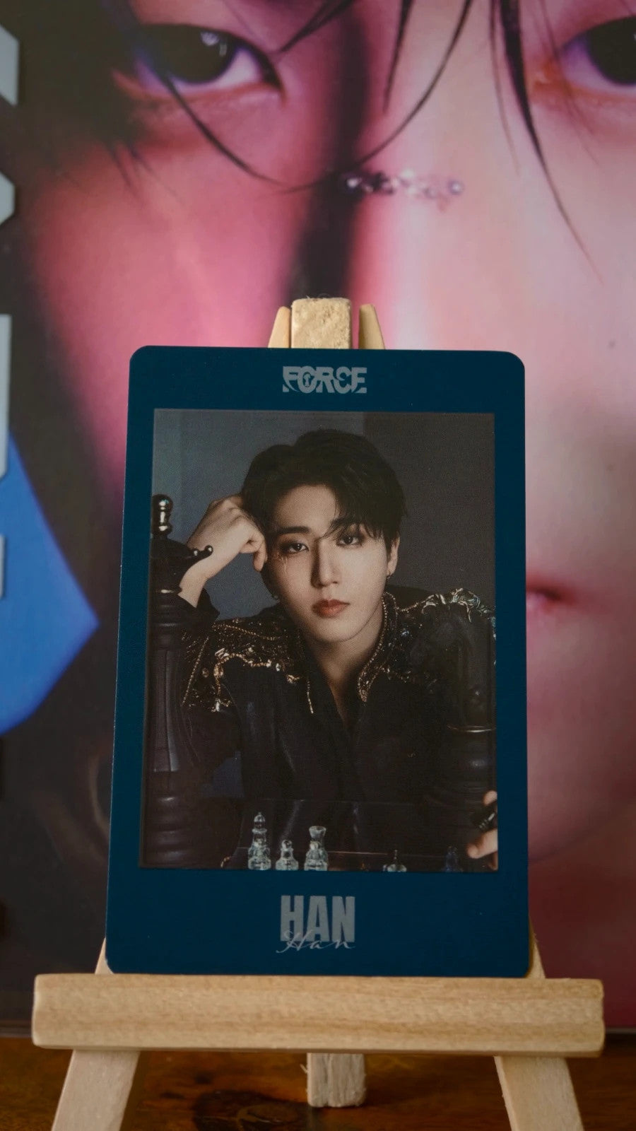 Stray Kids Han FORCE Photocard (2026 Japan Season’s Greetings - Merchandise Photocard Set) — front design