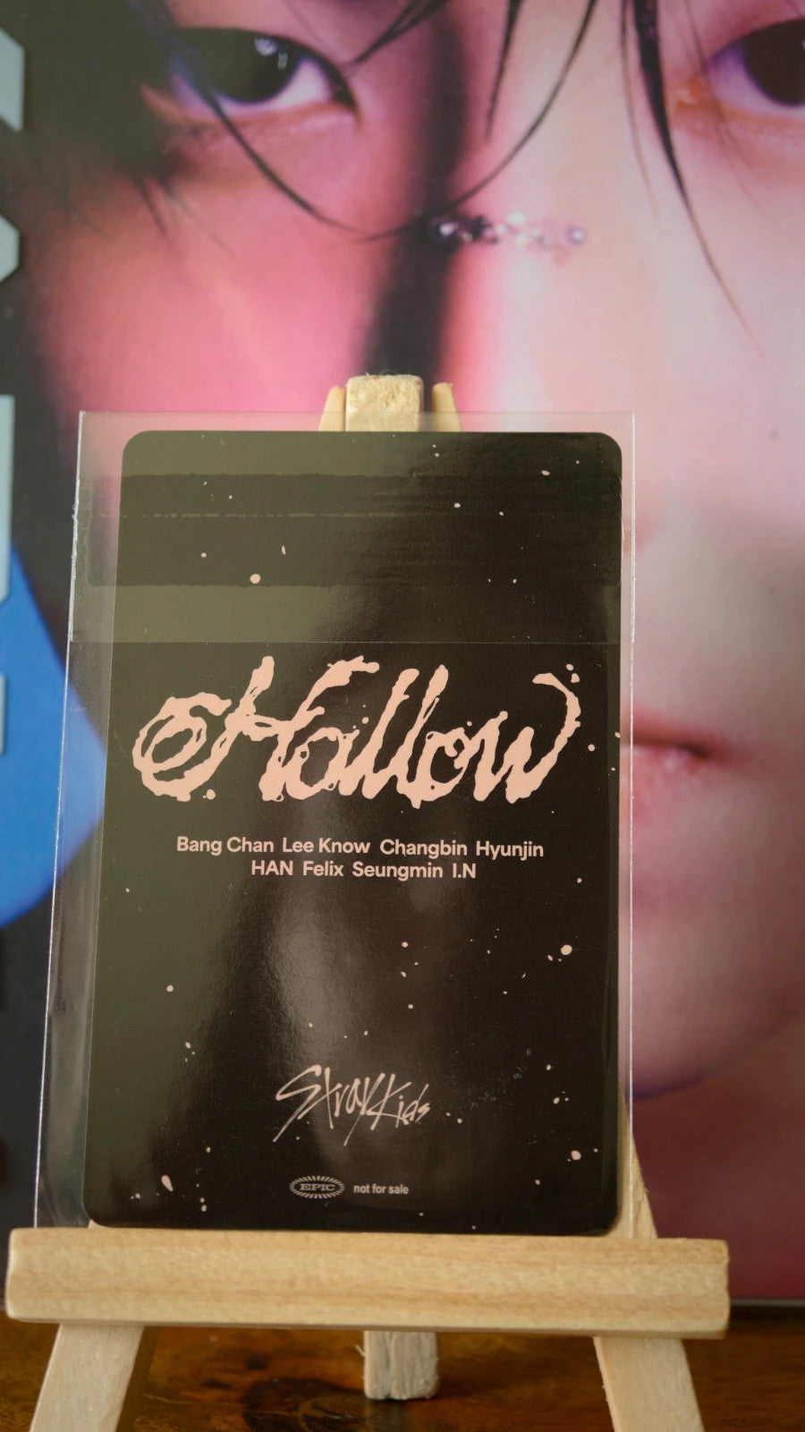 Stray Kids Han & I.N HOLLOW Unit Photocard, reverse of photocard