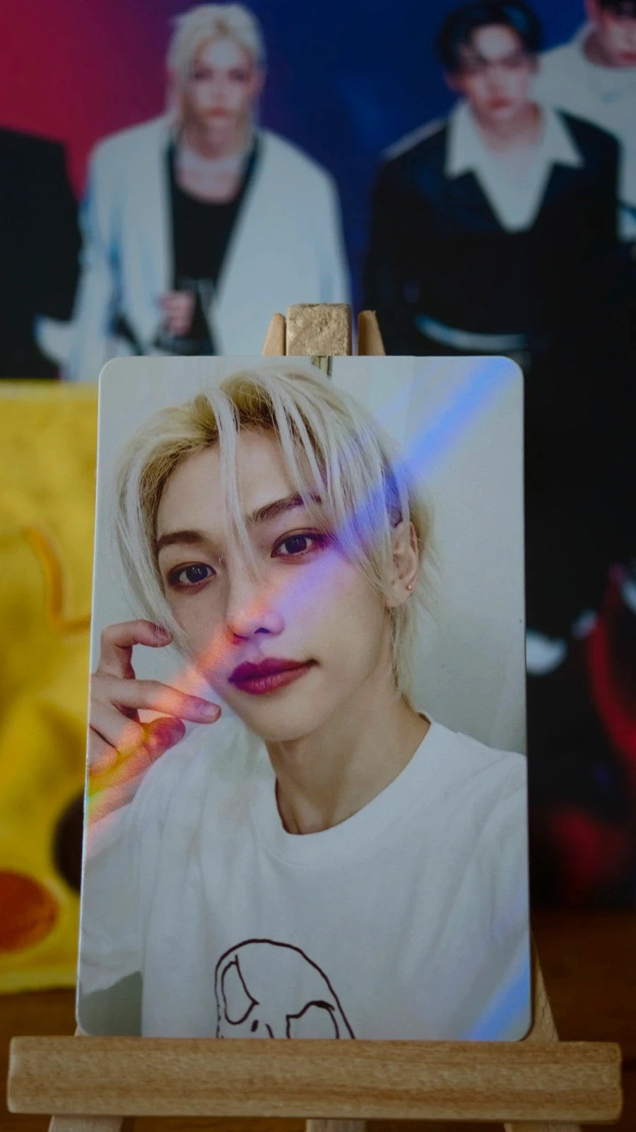 Stray Kids Felix ROCK-STAR Photocard (POB), front of photocard