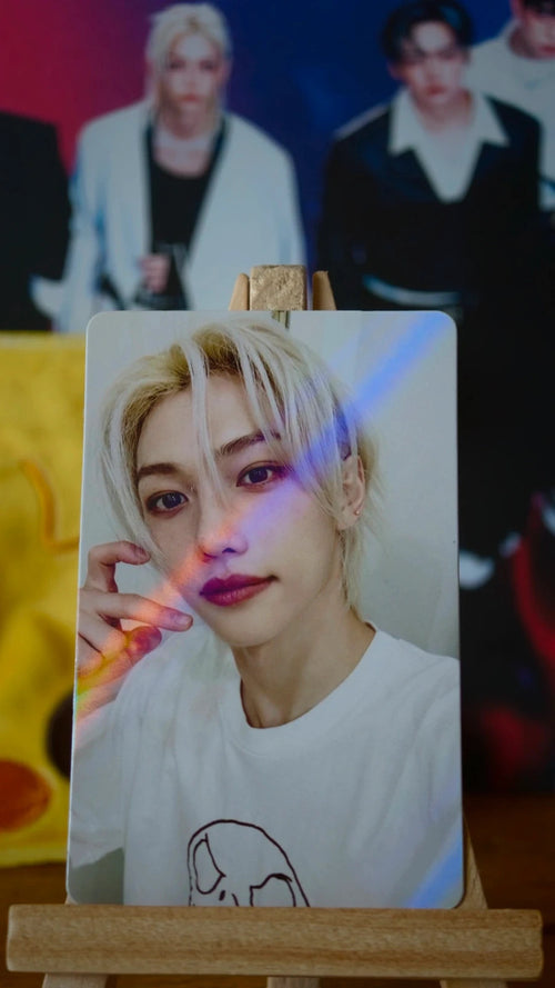 Stray Kids Felix ROCK-STAR Photocard (POB), front of photocard