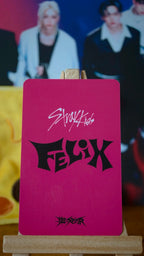 Stray Kids Felix ROCK-STAR Photocard (Lotte Duty Free POB) — reverse