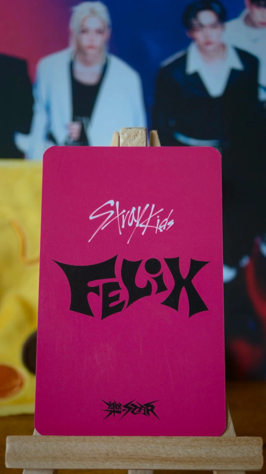 Stray Kids Felix ROCK-STAR Photocard (Lotte Duty Free POB) — reverse