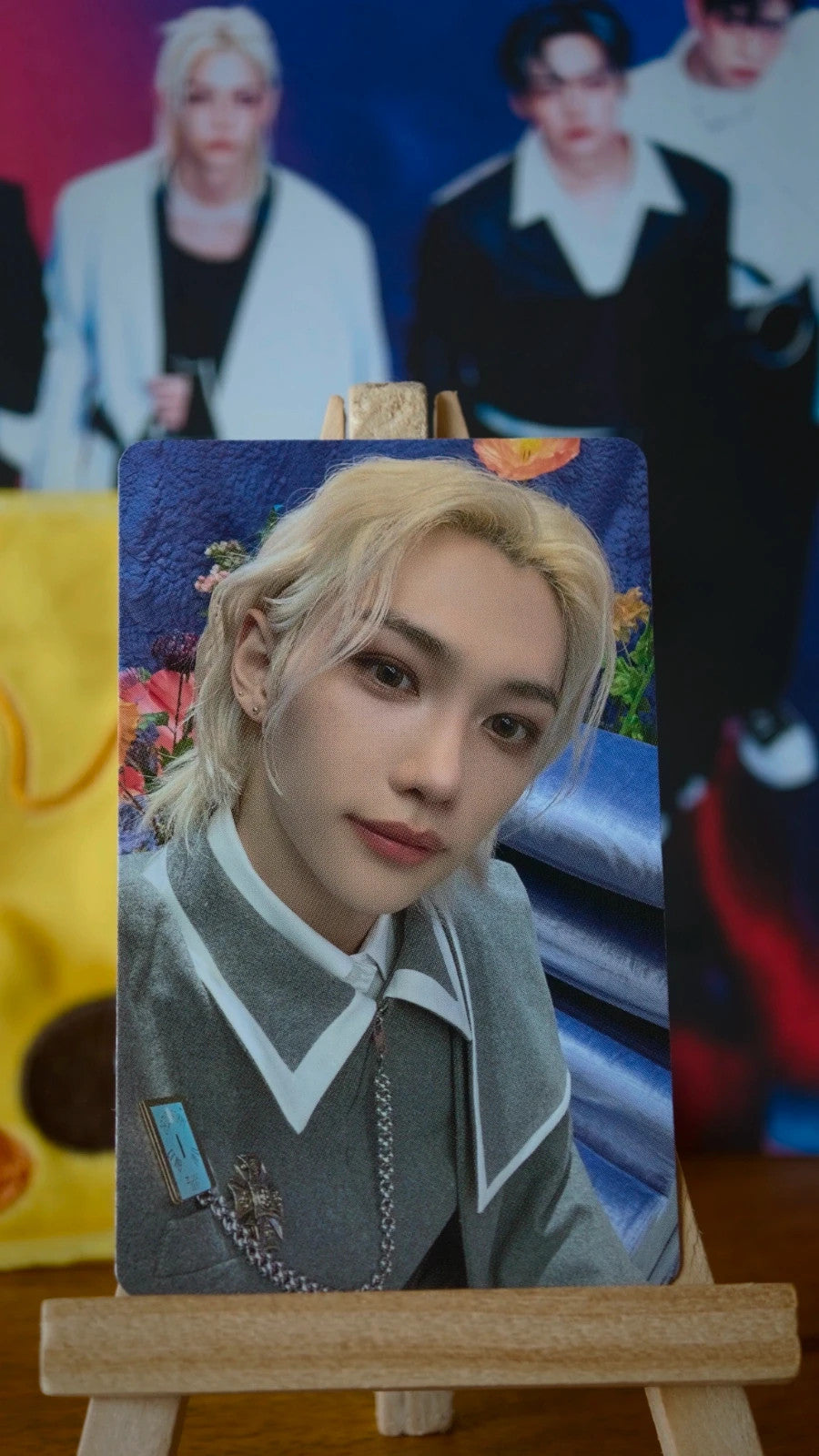Stray Kids Felix MAGIC SCHOOL Photocard, front of photocard