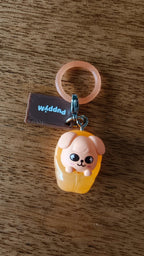 Stray Kids SKZOO PuppyM Figure Keyring — front view