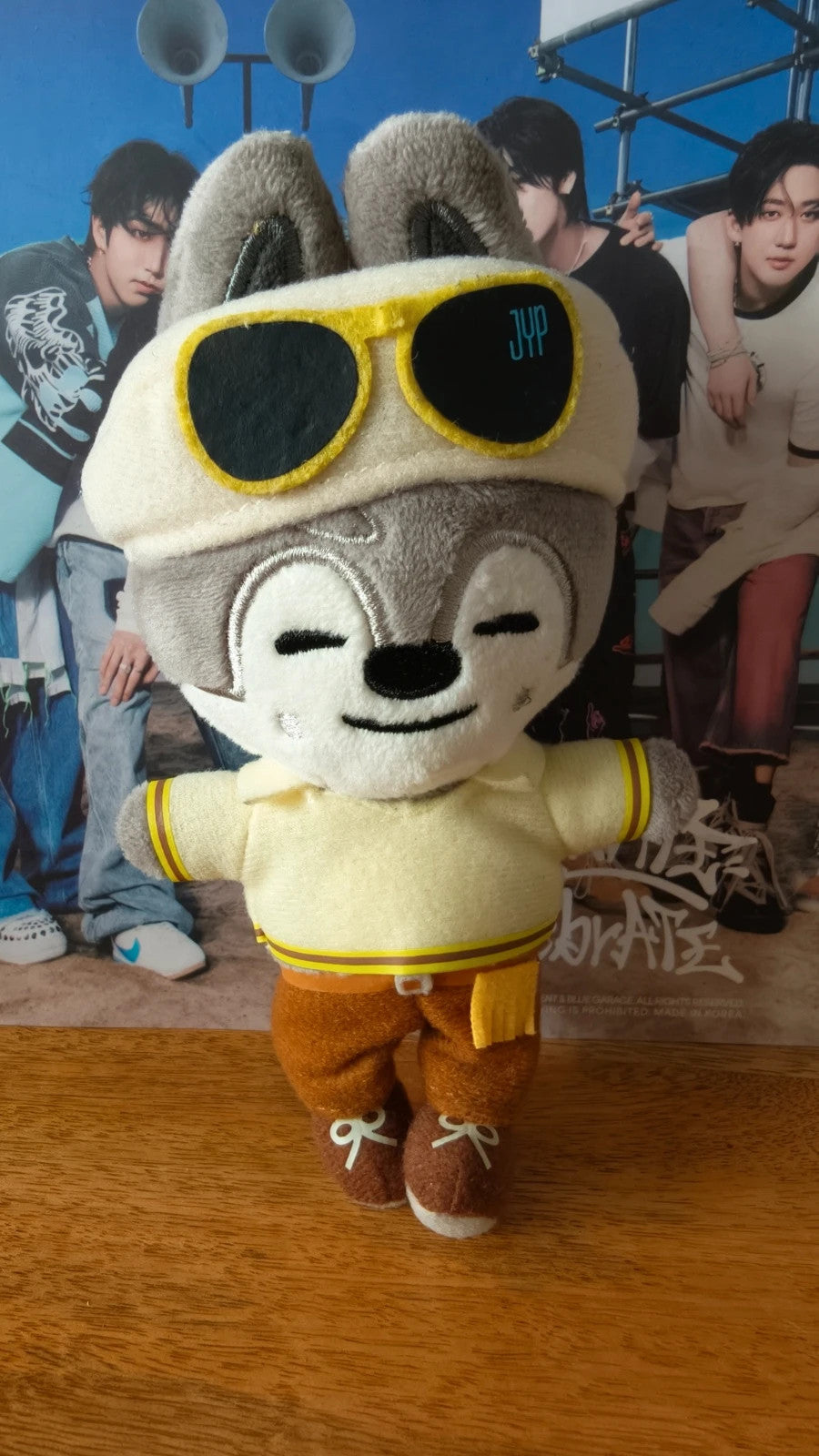 Stray Kids SKZOO Wolf Chan Plush — front view