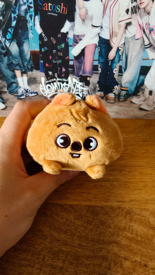 Stray Kids SKZOO HAN QUOKKA Plush Keyring — front view