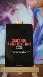 Stray Kids Lee Know 5-STAR Dome Tour 2023 Photocard (Venue Benefit, Nagoya, 2 September 2023) — reverse