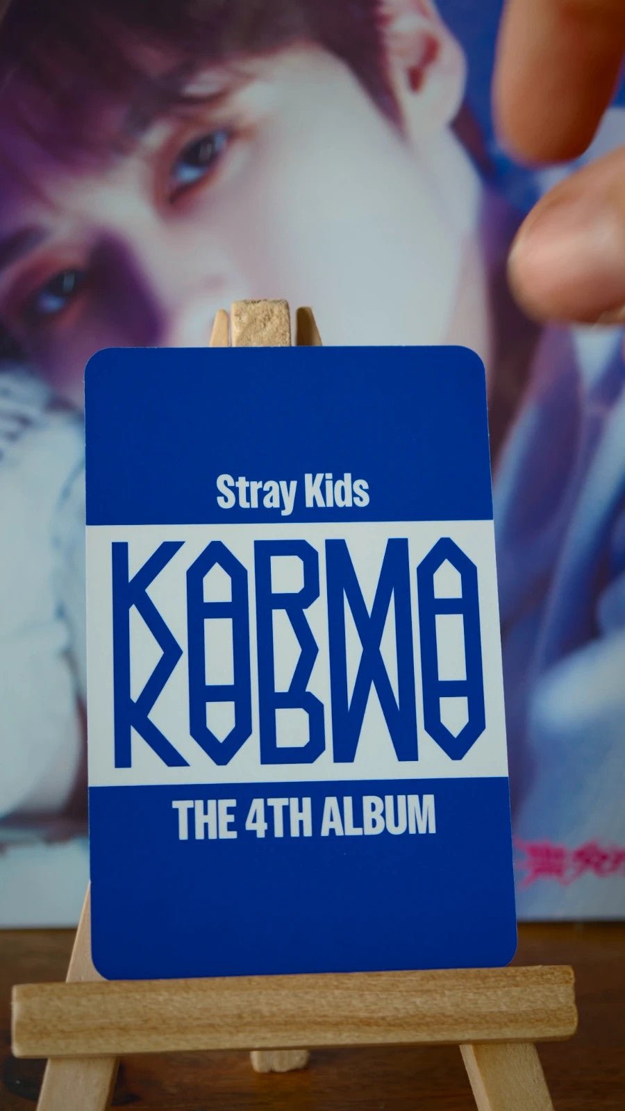 Stray Kids Lee Know KARMA Photocard (Accordion Ver.) — reverse