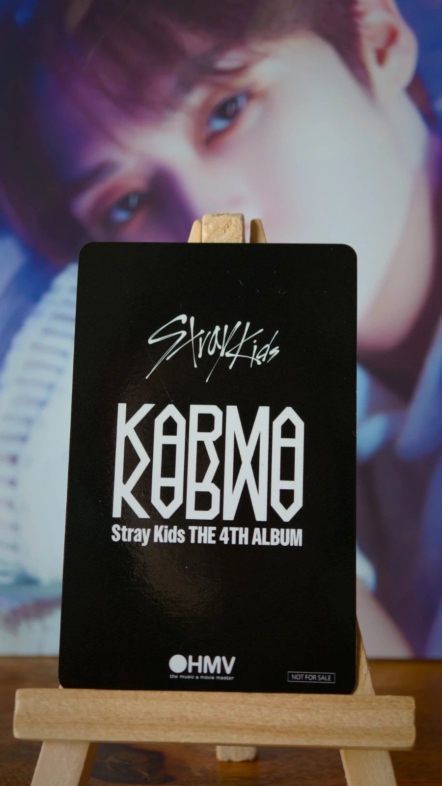 Stray Kids Lee Know KARMA Photocard (HMV Lucky Draw A) — reverse