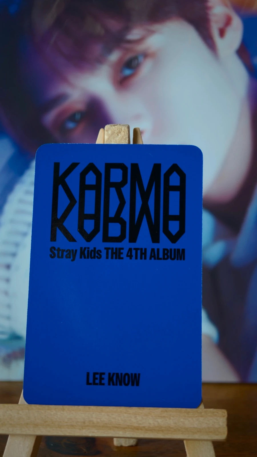 Stray Kids Lee Know KARMA Photocard (SKZOO POB) — reverse