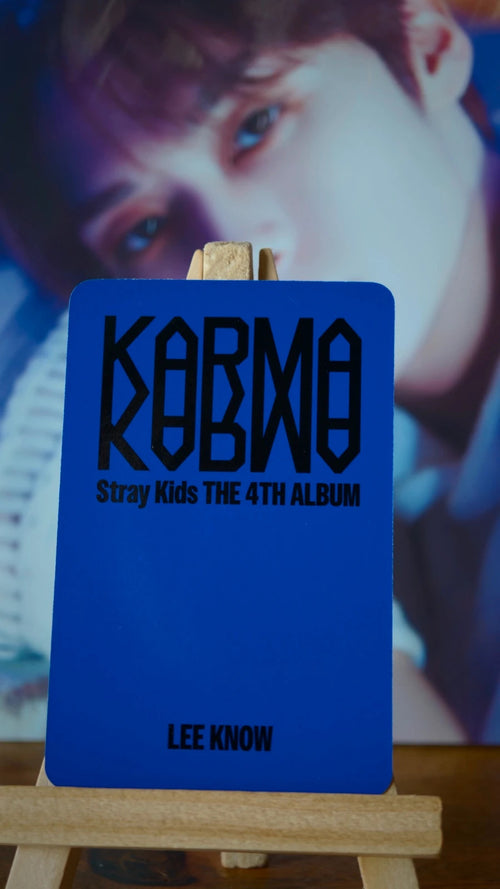 Stray Kids Lee Know KARMA Photocard (SKZOO POB) — reverse
