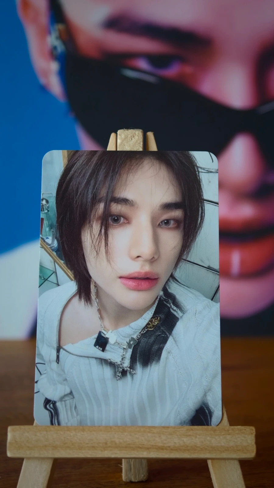 Stray Kids Hyunjin ROCK-STAR Photocard (Double-sided) — portrait side