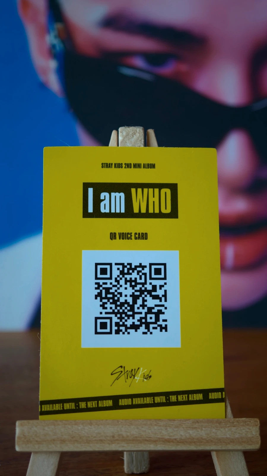 Stray Kids Hyunjin I am WHO Photocard (Behind Design) — reverse